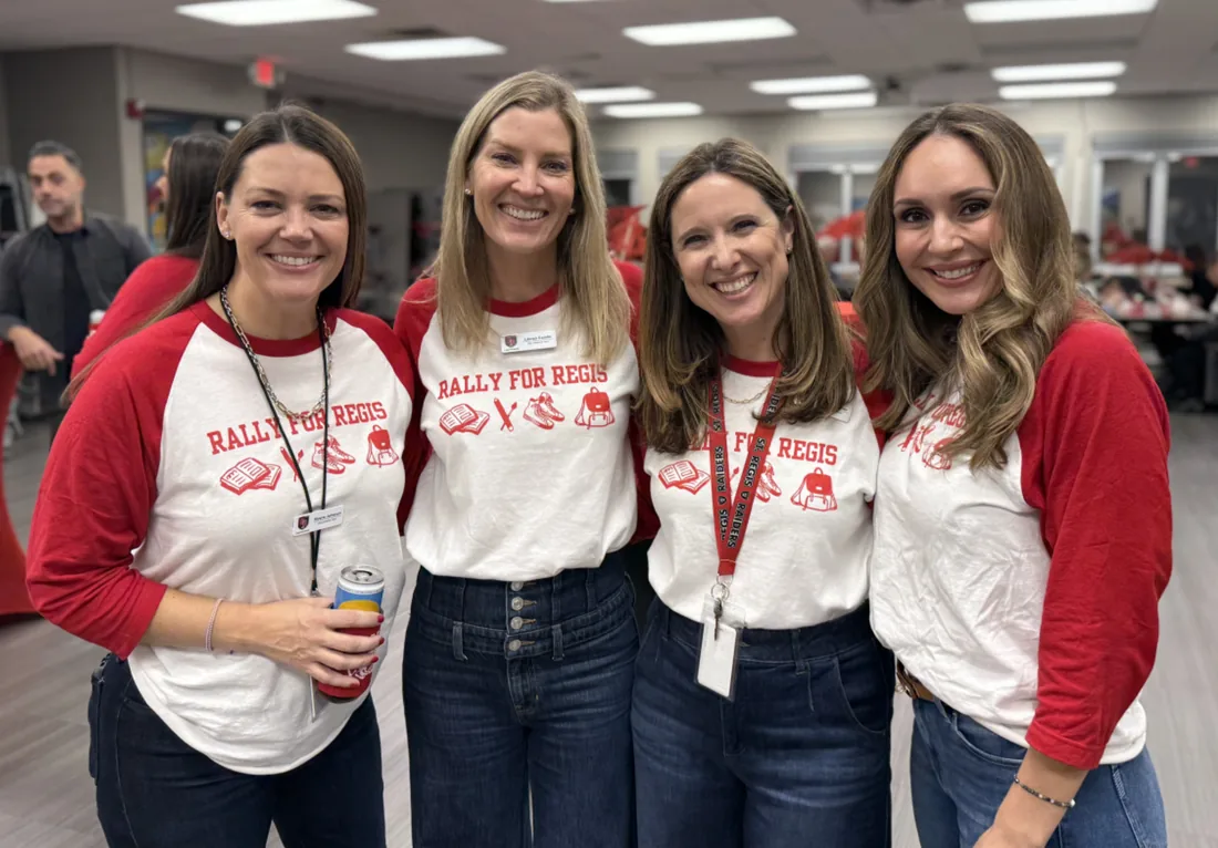 St. Regis volunteers in Rally for Regis T-shirts
