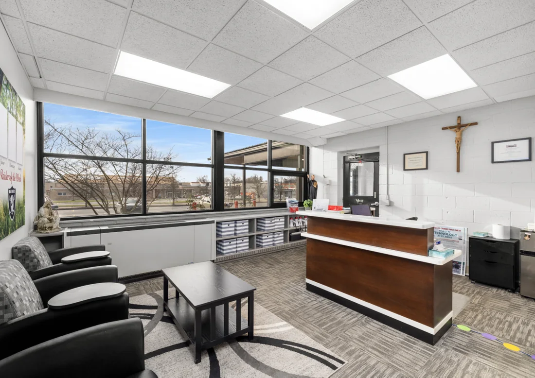 St. Regis office with seating area