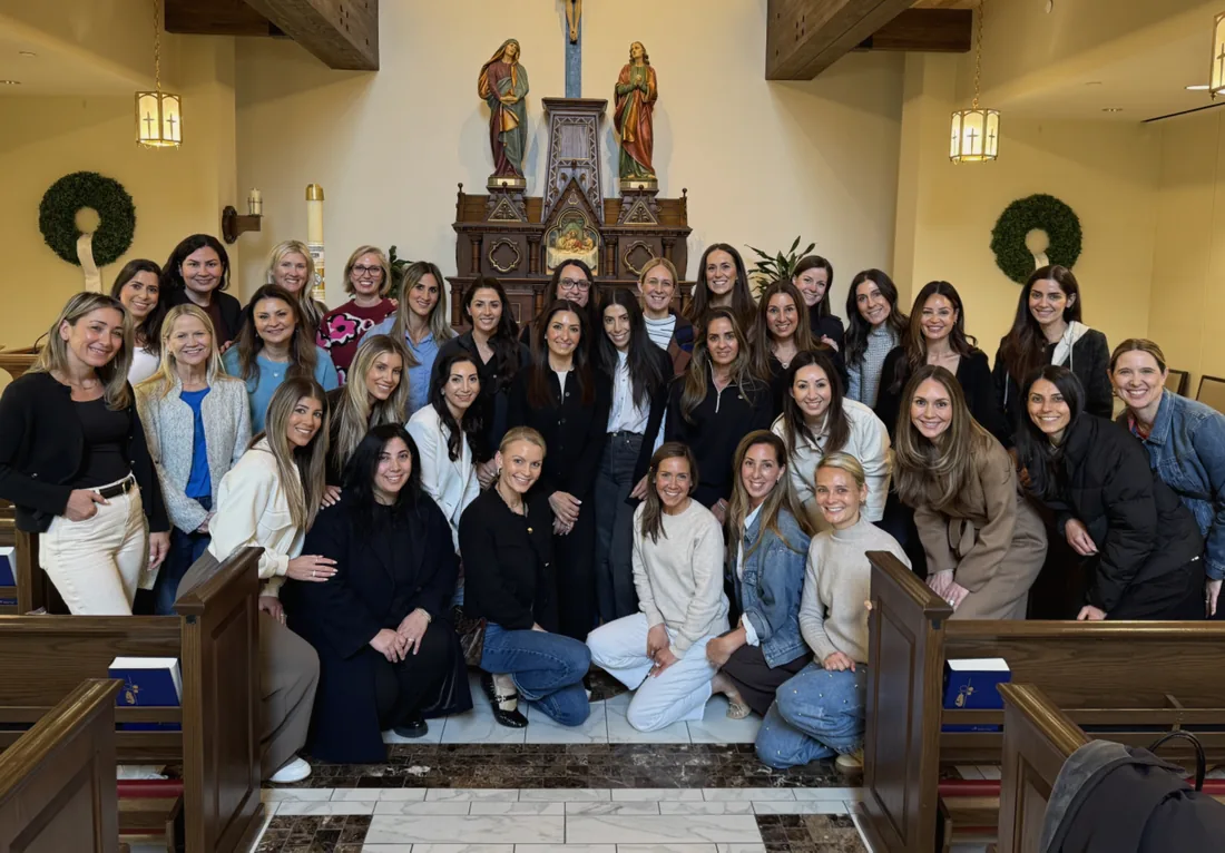 St. Regis Parent Association members gathered in church